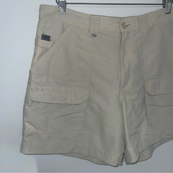 Columbia PFG Permit II Fishing Shorts Men's Size 36 Beige 6” Inseam Cargo - Picture 3 of 10